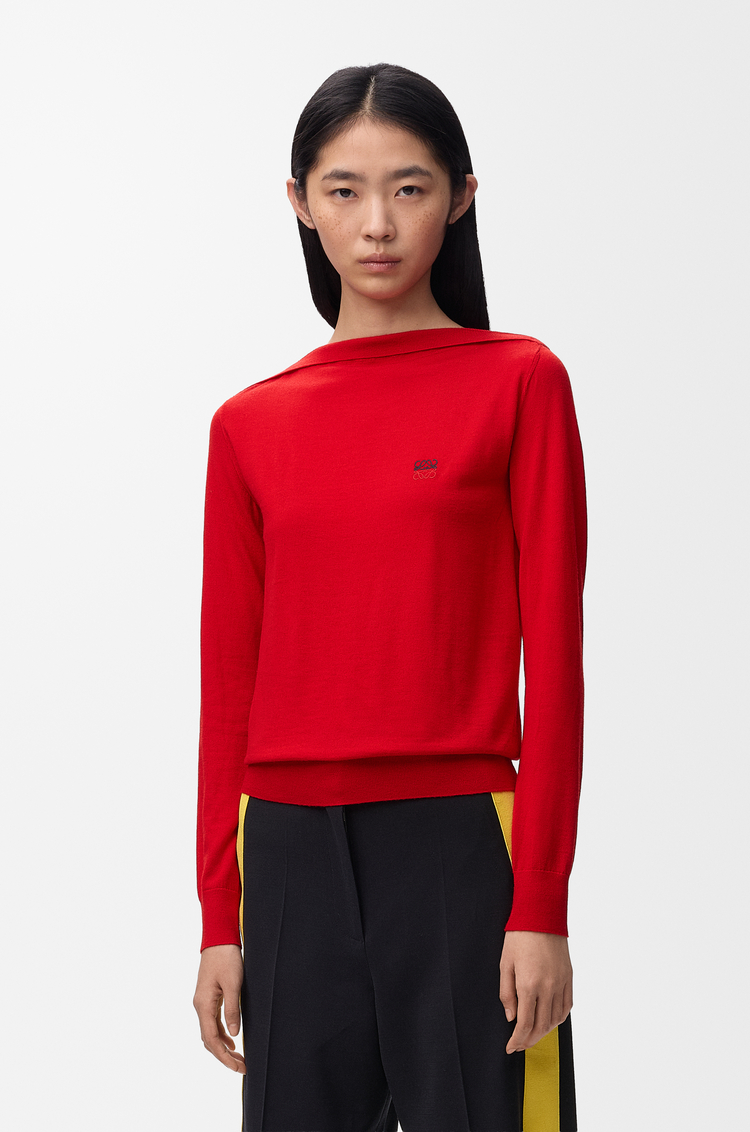 LOEWE Jersey en lana merina Rojo