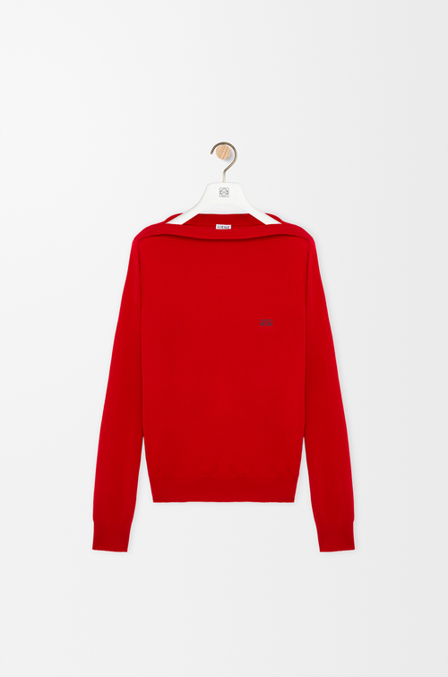 LOEWE Jersey en lana merina Rojo