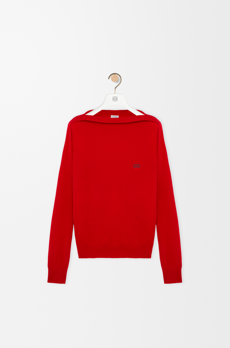 LOEWE Jersey en lana merina Rojo