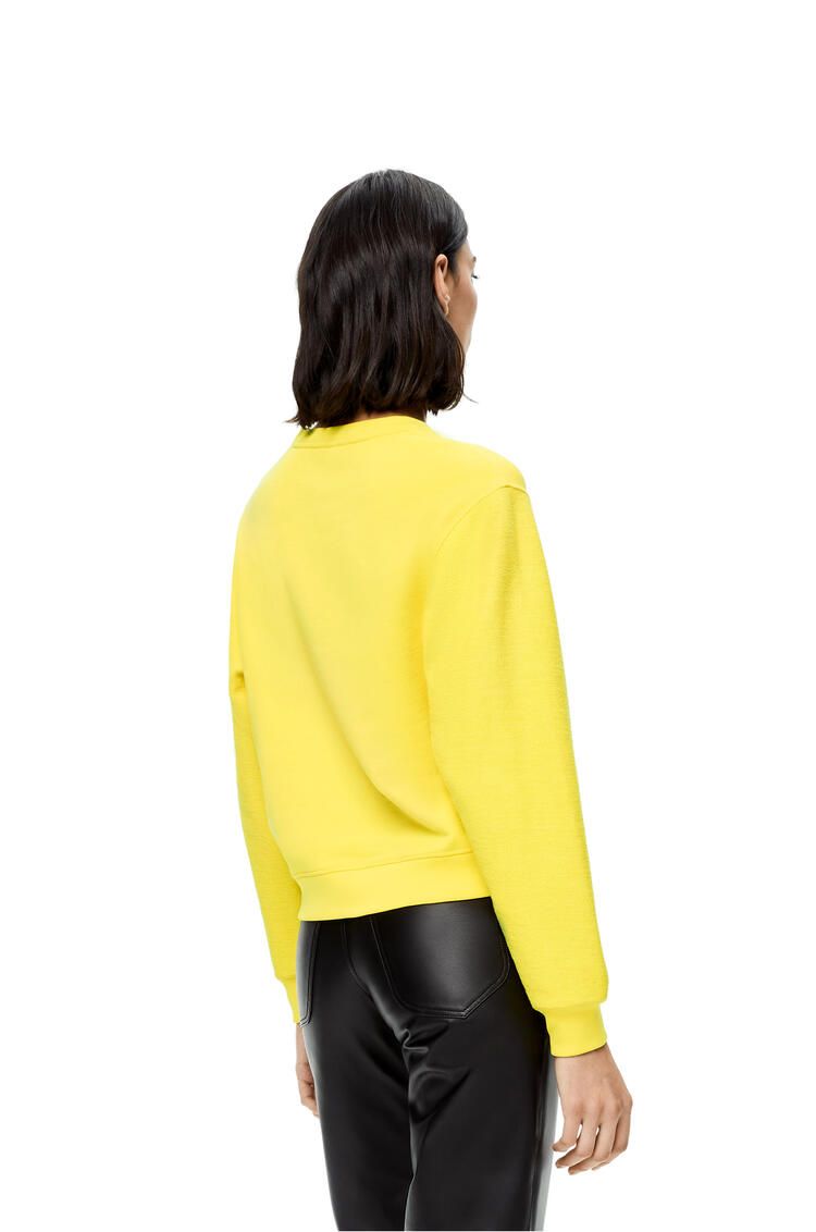 LOEWE LOEWE Anagram embroidered sweatshirt in cotton Yellow pdp_rd