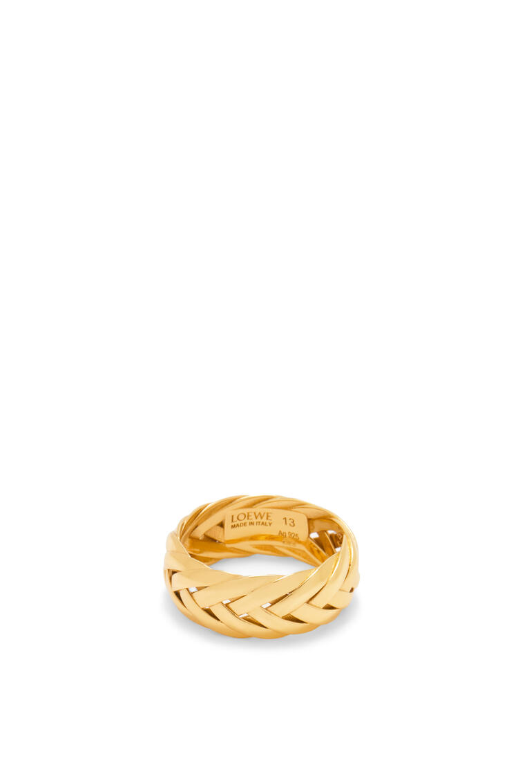 LOEWE Braided ring in sterling silver Gold