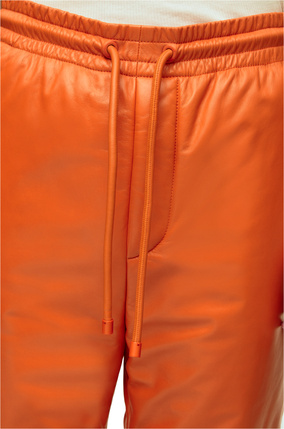 LOEWE Pantalón de chándal acolchado en napa Naranja