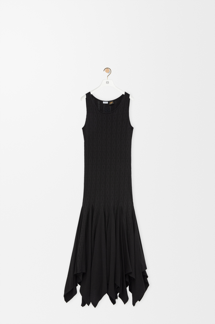 LOEWE Abito a canotta in cotone Nero