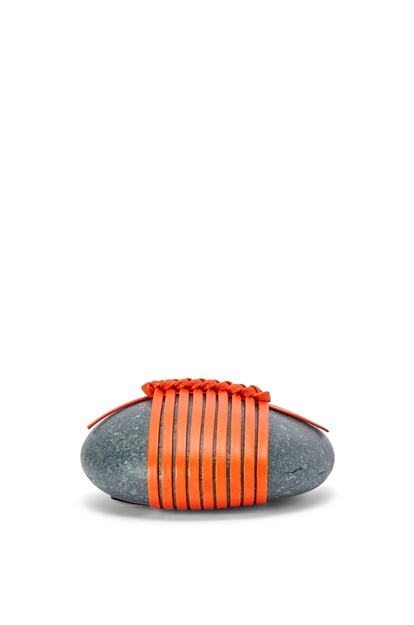 LOEWE Stein mit Se-Knoten aus Kalbsleder Orange plp_rd