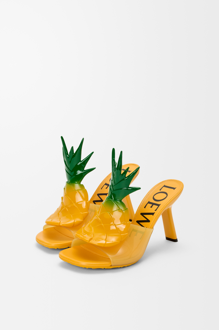 LOEWE Petal 鳳梨 PVC 涼鞋 鳳梨黃