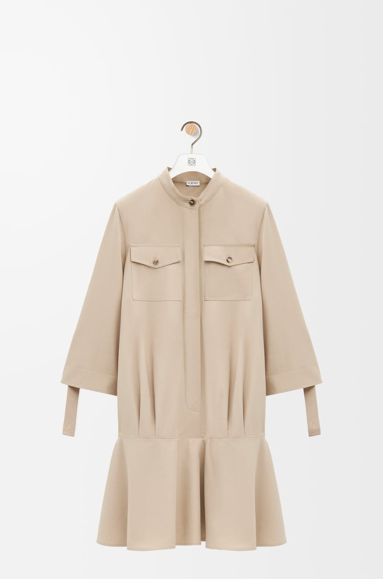 LOEWE Vestido en algodón Beige