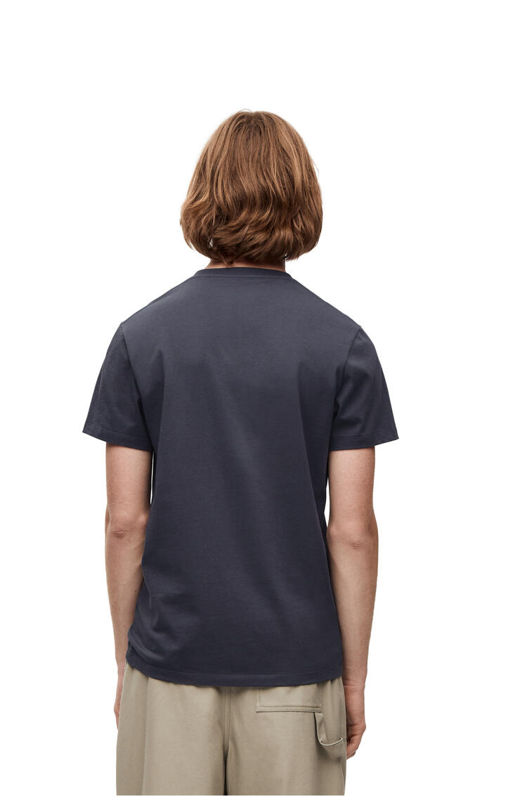 LOEWE Anagram T-shirt in cotton Onyx Blue