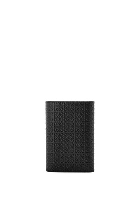 LOEWE Repeat small vertical wallet in embossed calfskin Black plp_rd