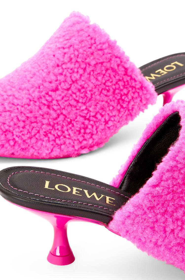 LOEWE Zapato de salón 50 en tejido polar Rosa Neon pdp_rd