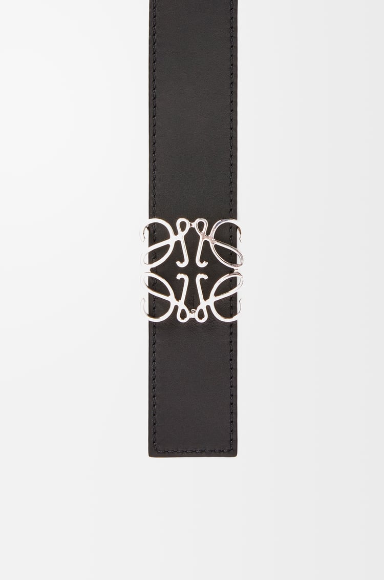 LOEWE Reversible Anagram belt in smooth calfskin Ocean/Black/Palladium