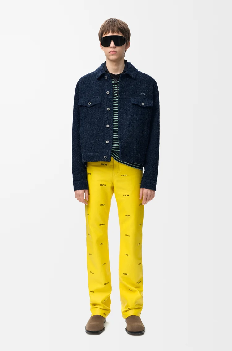 LOEWE Veste Trucker en denim Bleu Denim Foncé
