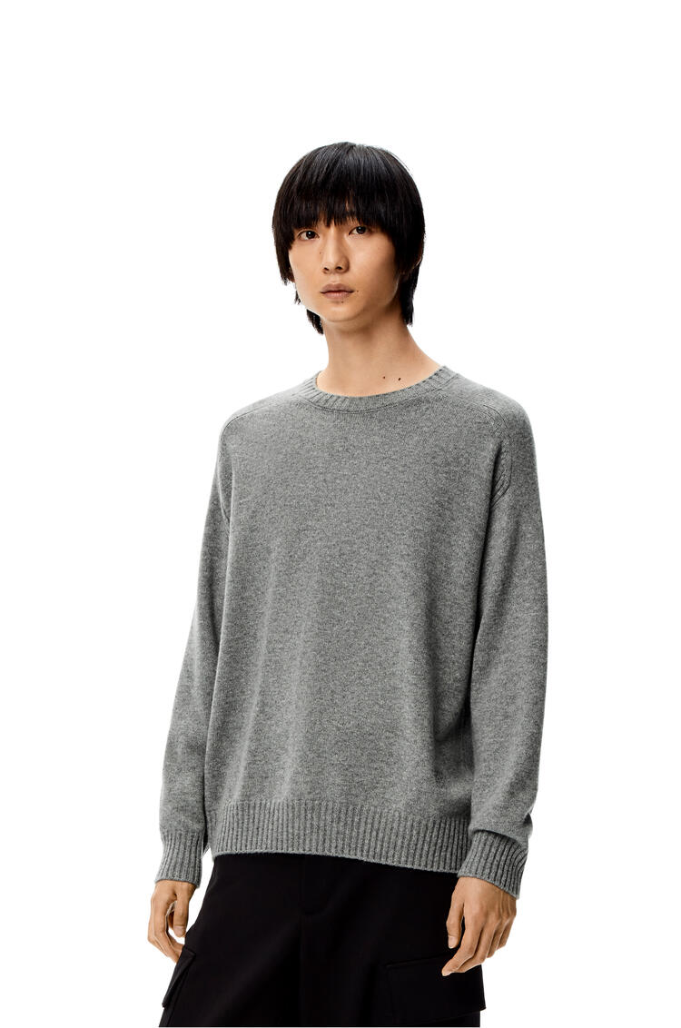 LOEWE Crew neck sweater in cashmere Grey pdp_rd
