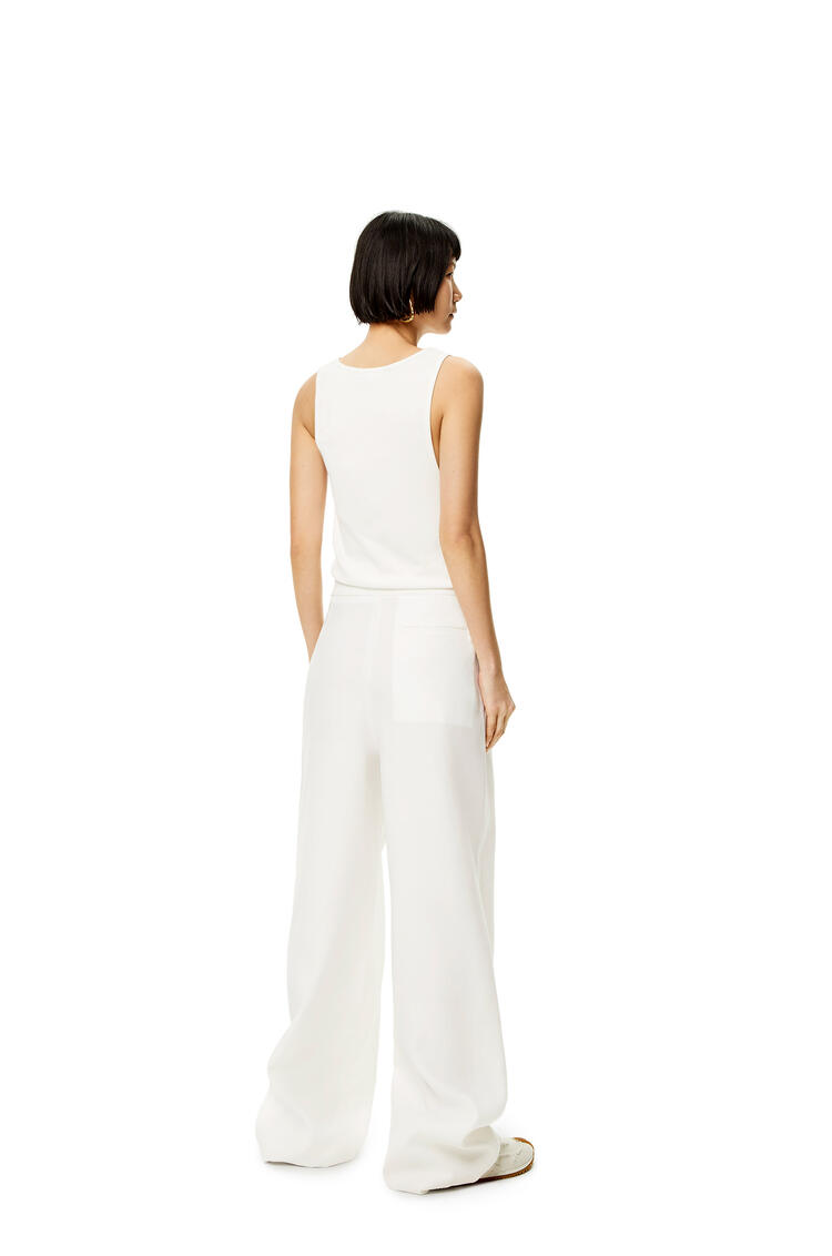 LOEWE Tank jumpsuit in cotton, wool and silk White pdp_rd