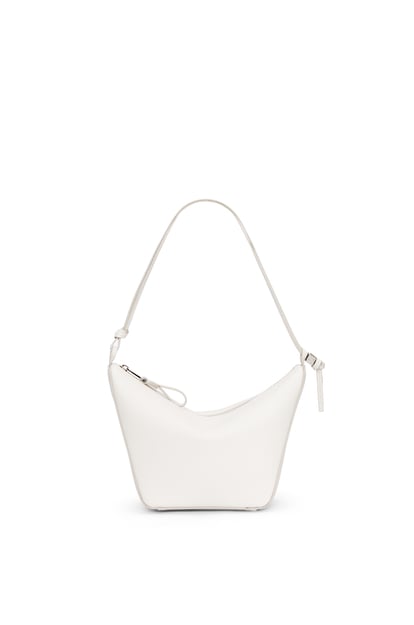 LOEWE Mini Hammock Hobo bag in classic calfskin Soft White