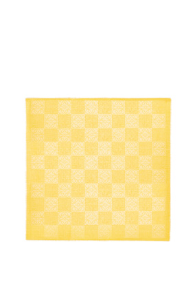 LOEWE Damero scarf in wool, silk and cashmere Yellow Corn plp_rd