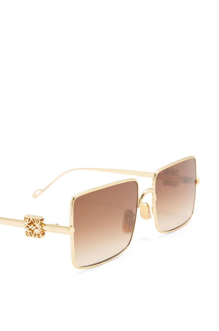 LOEWE Anagram sunglasses in acetate and metal Gold/Brown