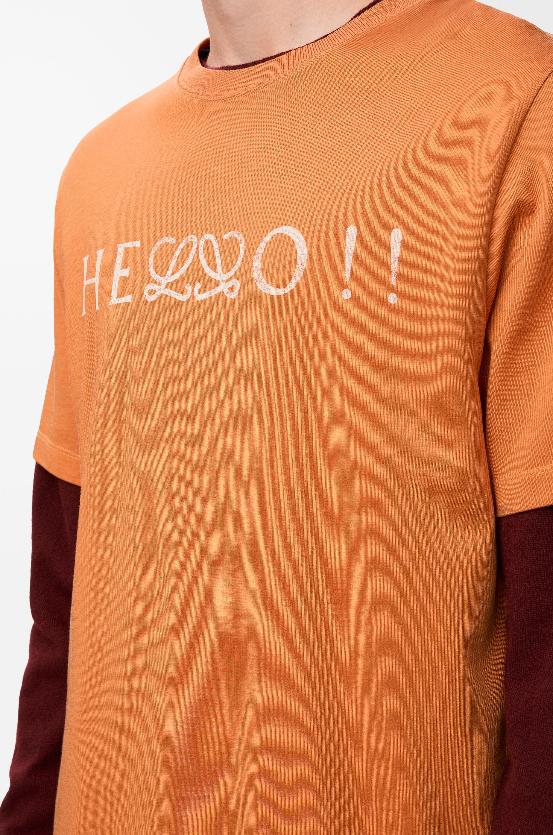レギュラーフィット Tシャツ（コットンブレンド） オレンジ - LOEWE