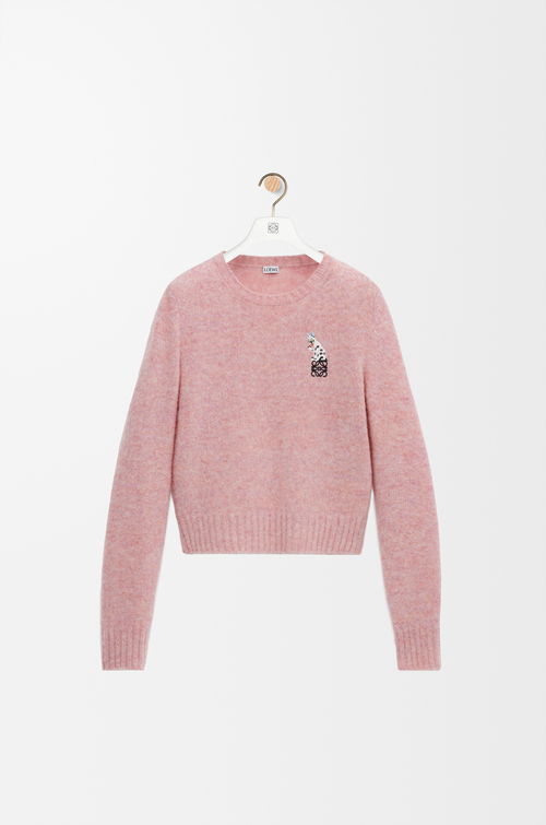 LOEWE Jersey en lana Rosa