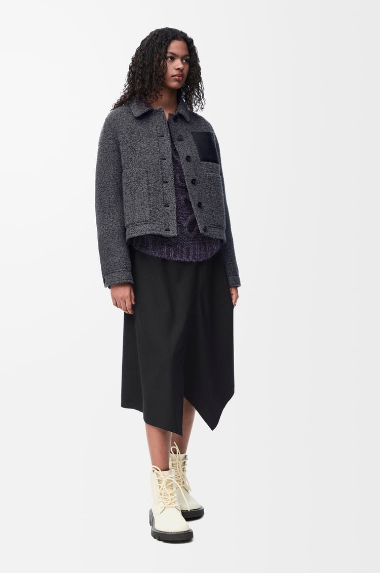 LOEWE Workwear jacket in wool blend Dark Grey