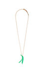LOEWE Fava bean pendant necklace in sterling silver and enamel Silver pdp_rd