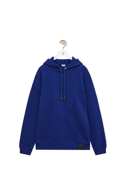 LOEWE Puzzle relaxed fit hoodie in cotton 藍色 plp_rd