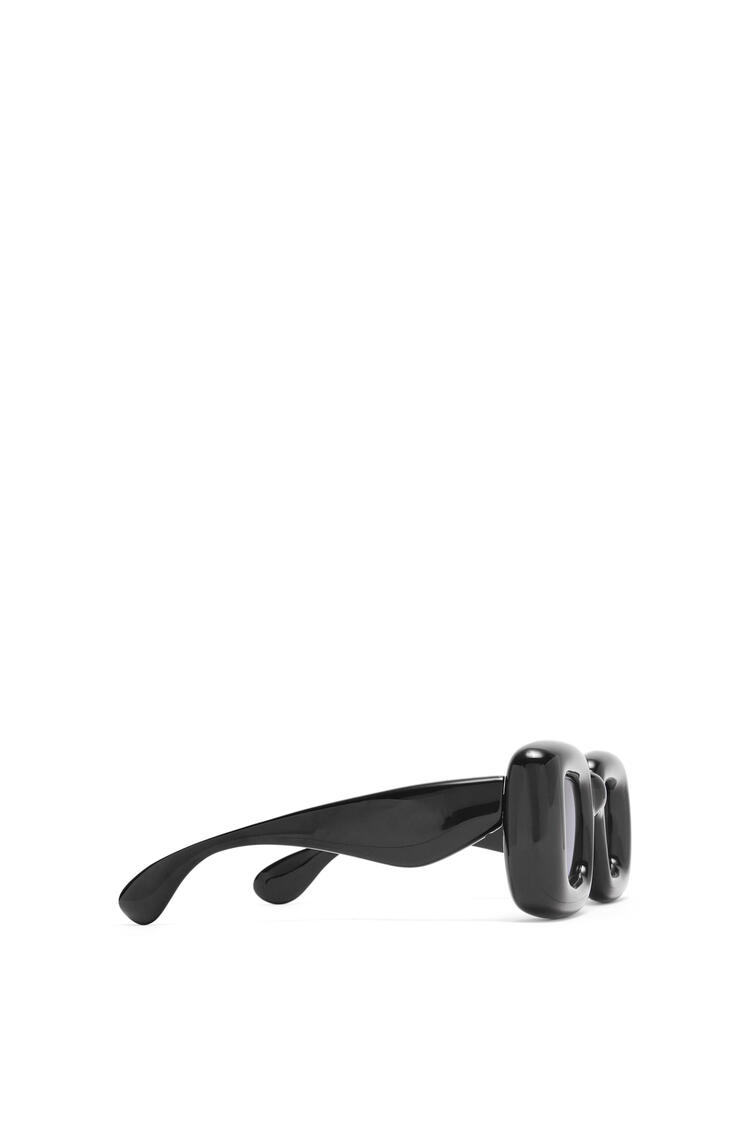LOEWE Inflated rectangular sunglasses in nylon Black