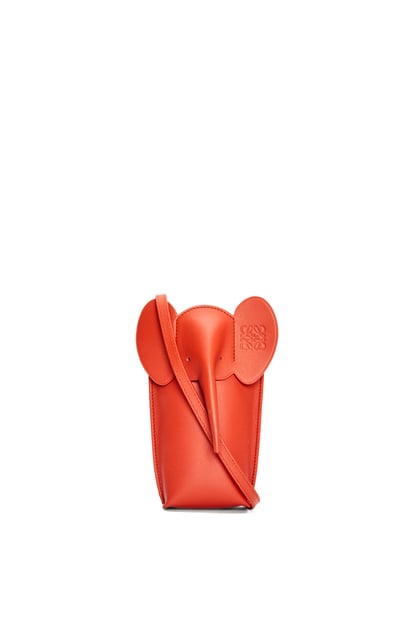 LOEWE Elephant Pocket Tasche aus klassischem Kalbsleder Sunrise Orange plp_rd