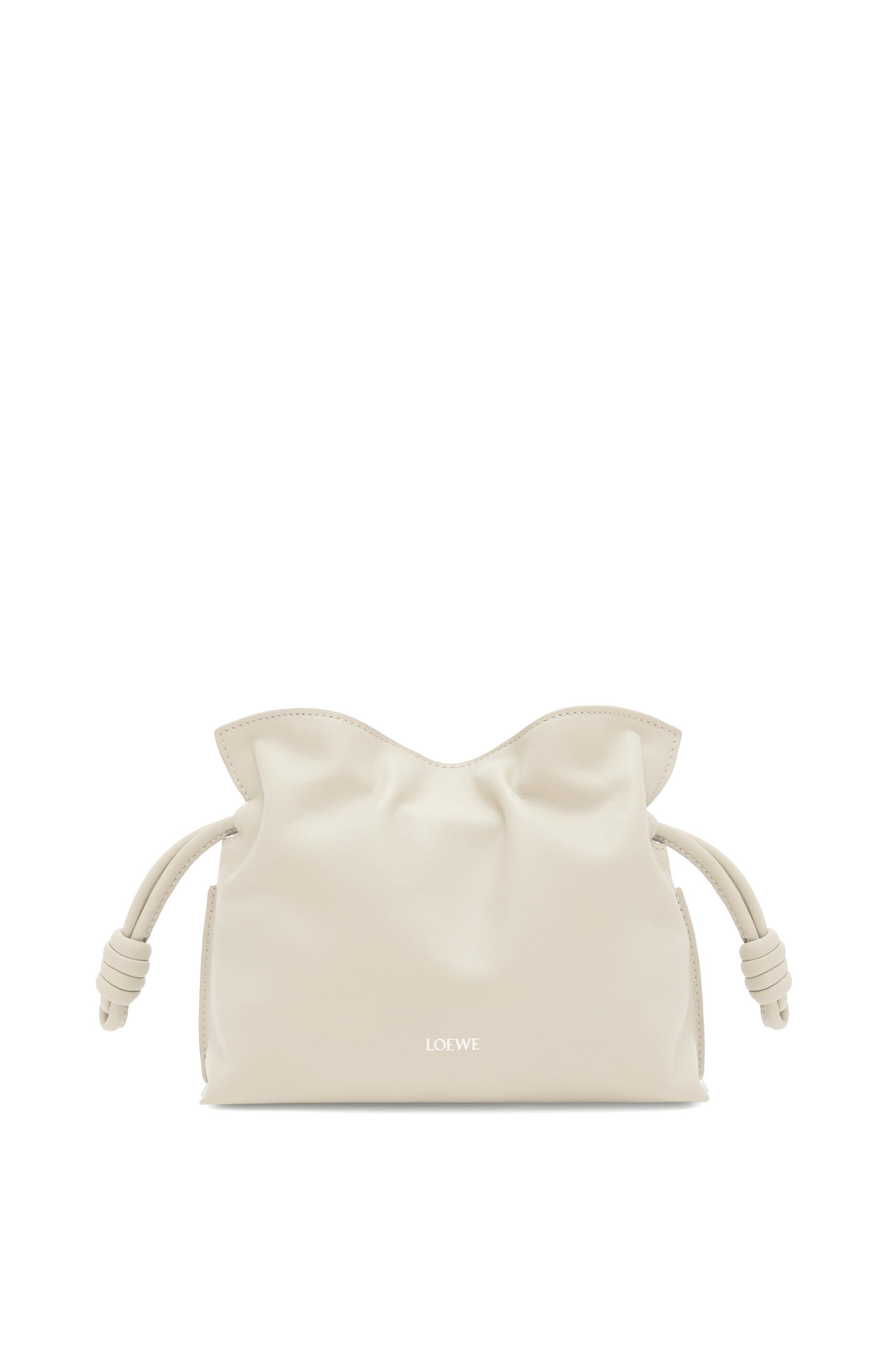 Mini Flamenco clutch in nappa calfskin Sea Salt LOEWE