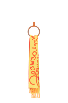 LOEWE LOEWE scarf in wool and cashmere Orange/Yellow plp_rd