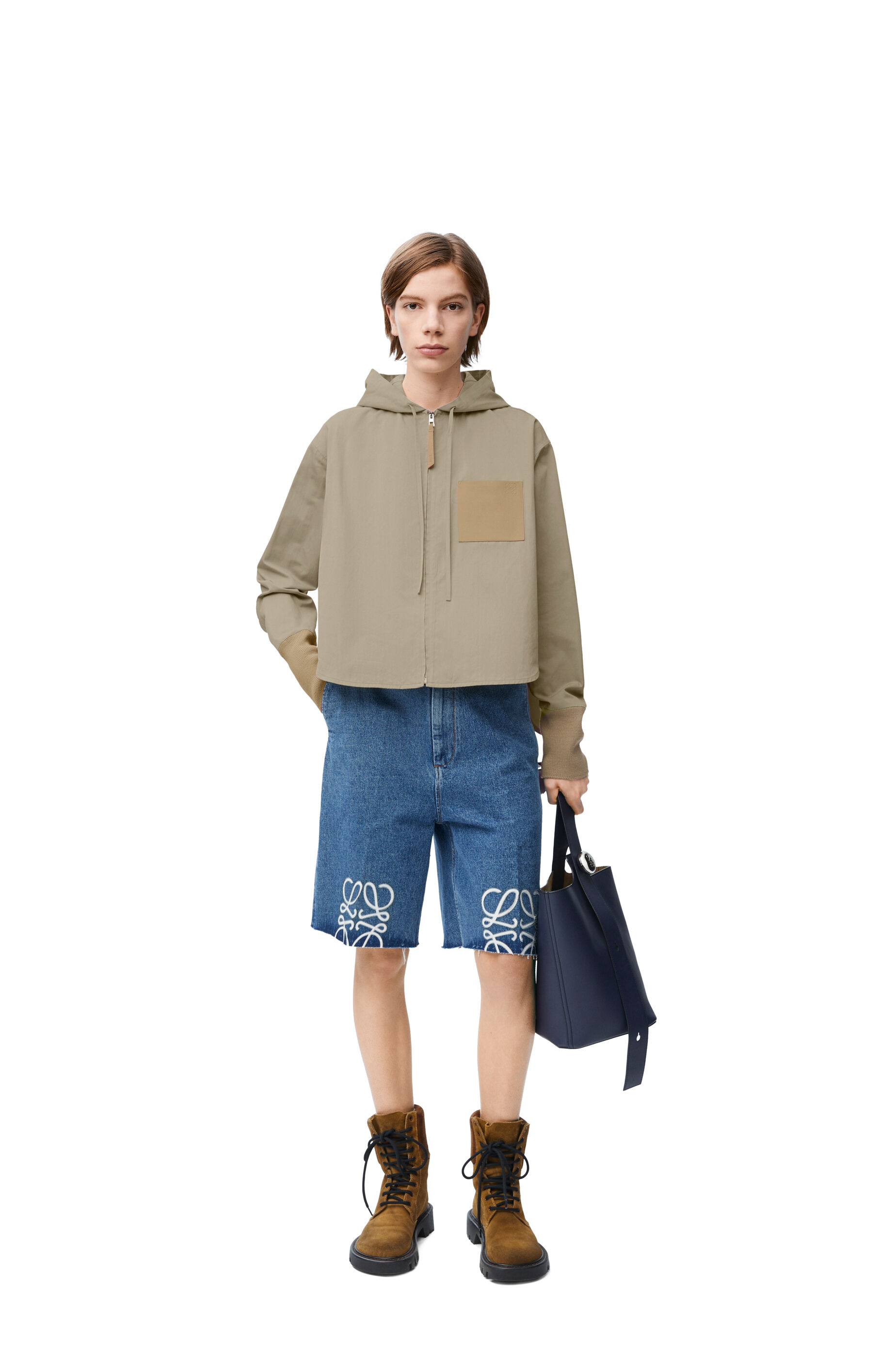 Beige cotton jacket clearance