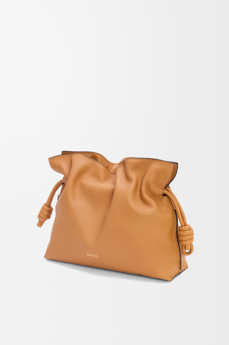 LOEWE Medium Flamenco clutch in nappa calfskin Warm Desert