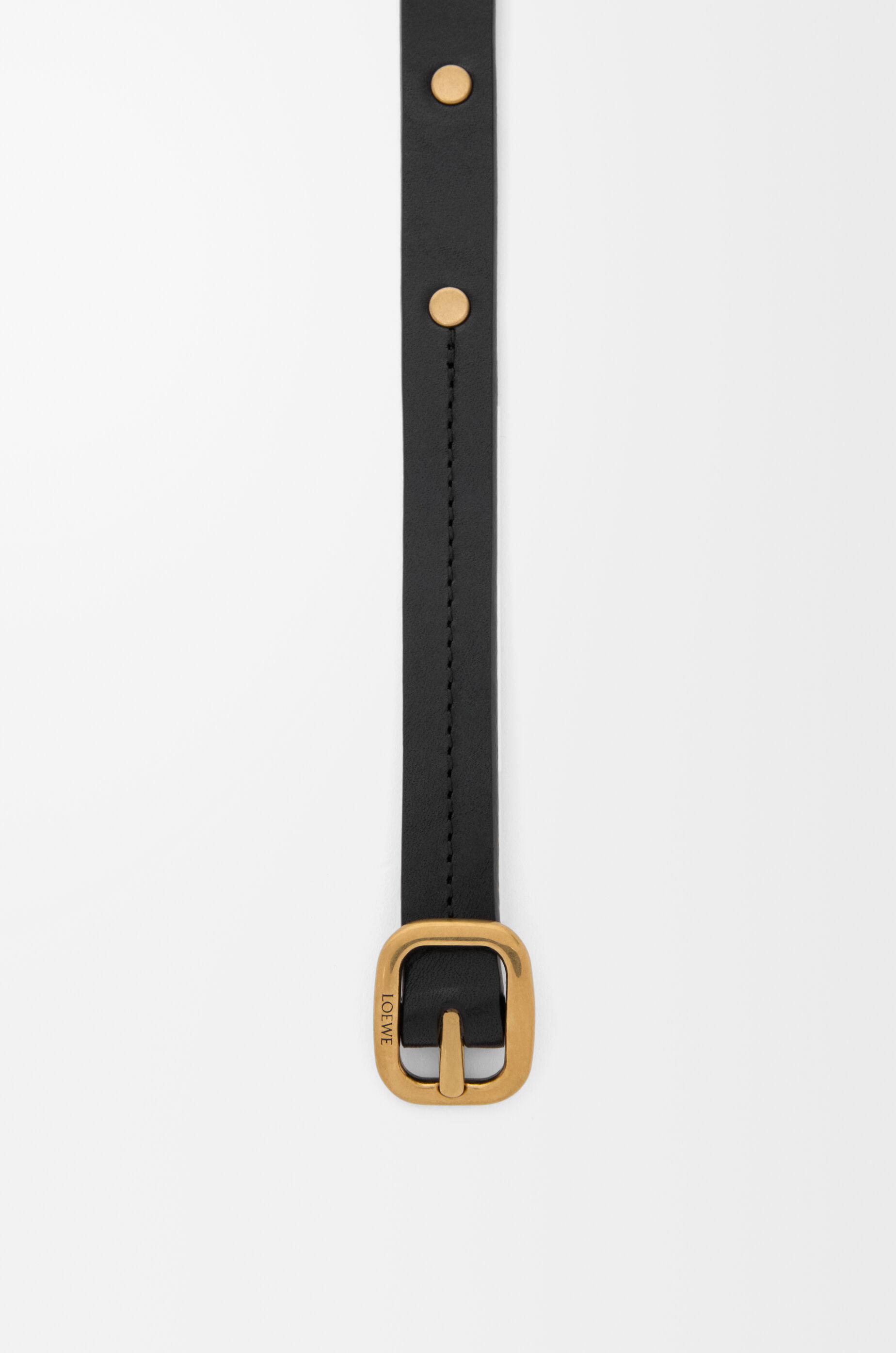 小物 LOEWE Black calfskin belt Rounded soft belt in classic calfskin Black - LOEWE