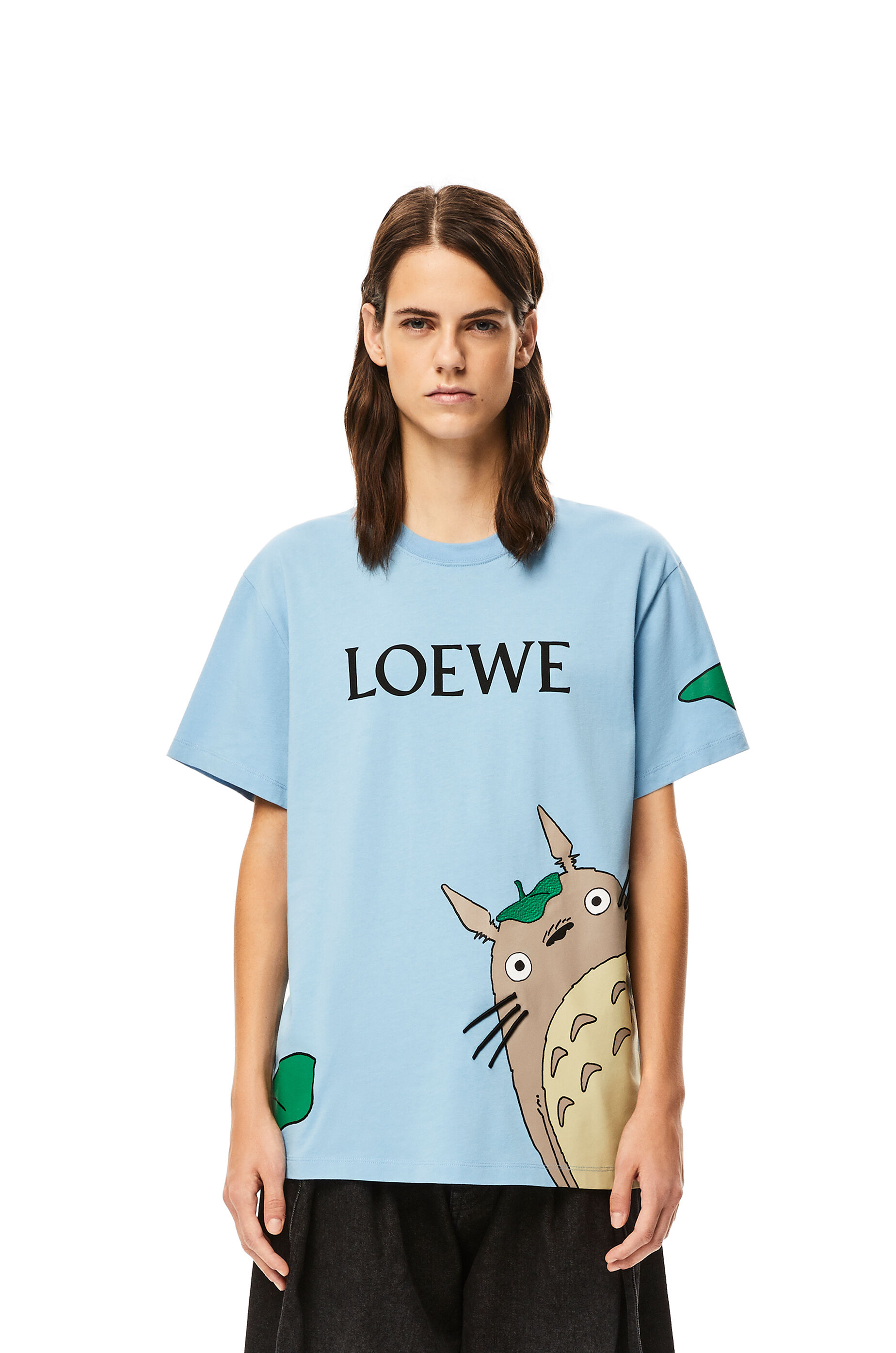 Totoro T-shirt in cotton Blue - LOEWE