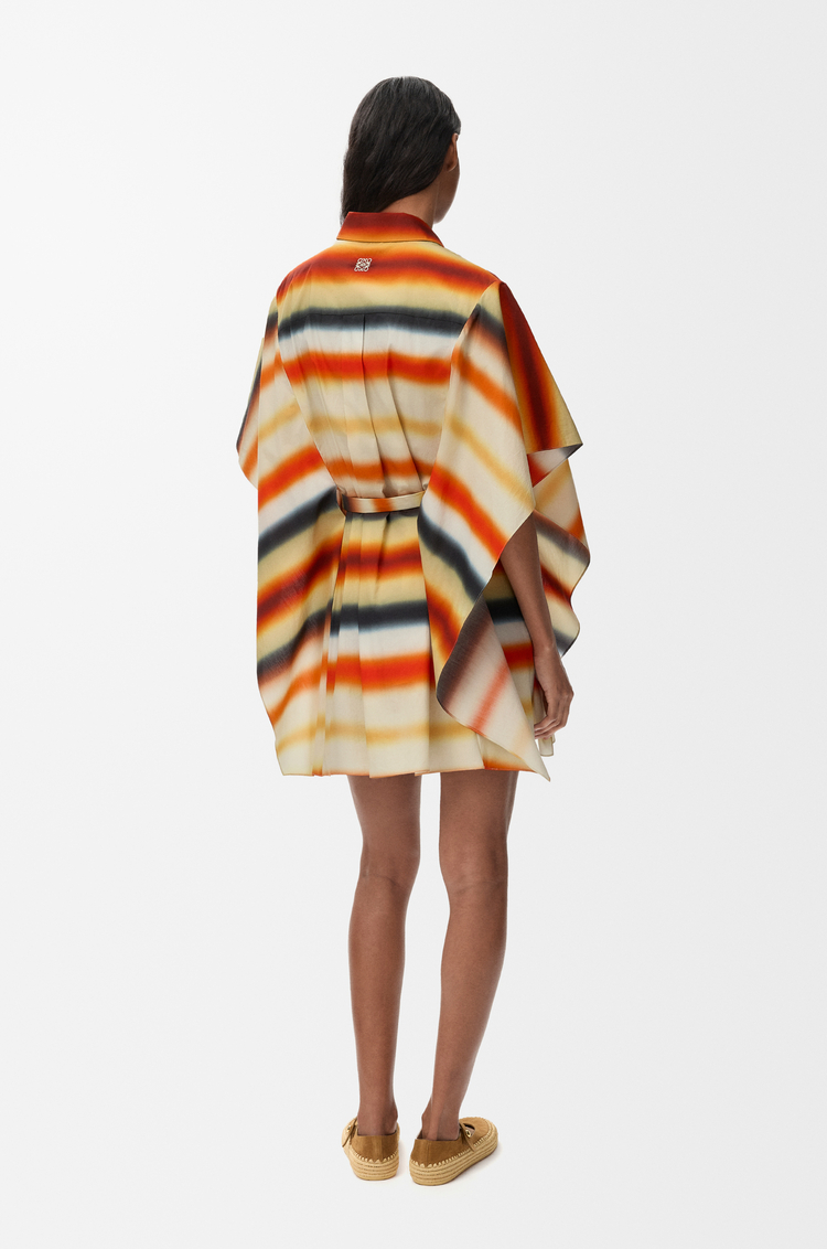 LOEWE 棉質卡佛坦長袍 橘色/多色