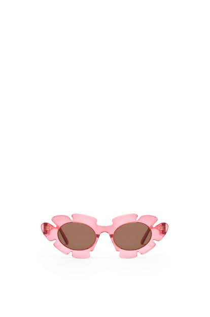 LOEWE Gafas de sol Flower en nailon Rosa Coral plp_rd