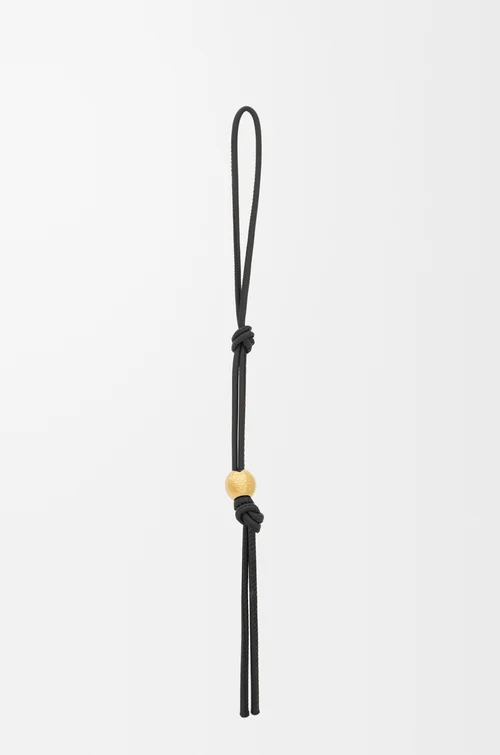 LOEWE Personalisation strap in classic calfskin Black/Gold