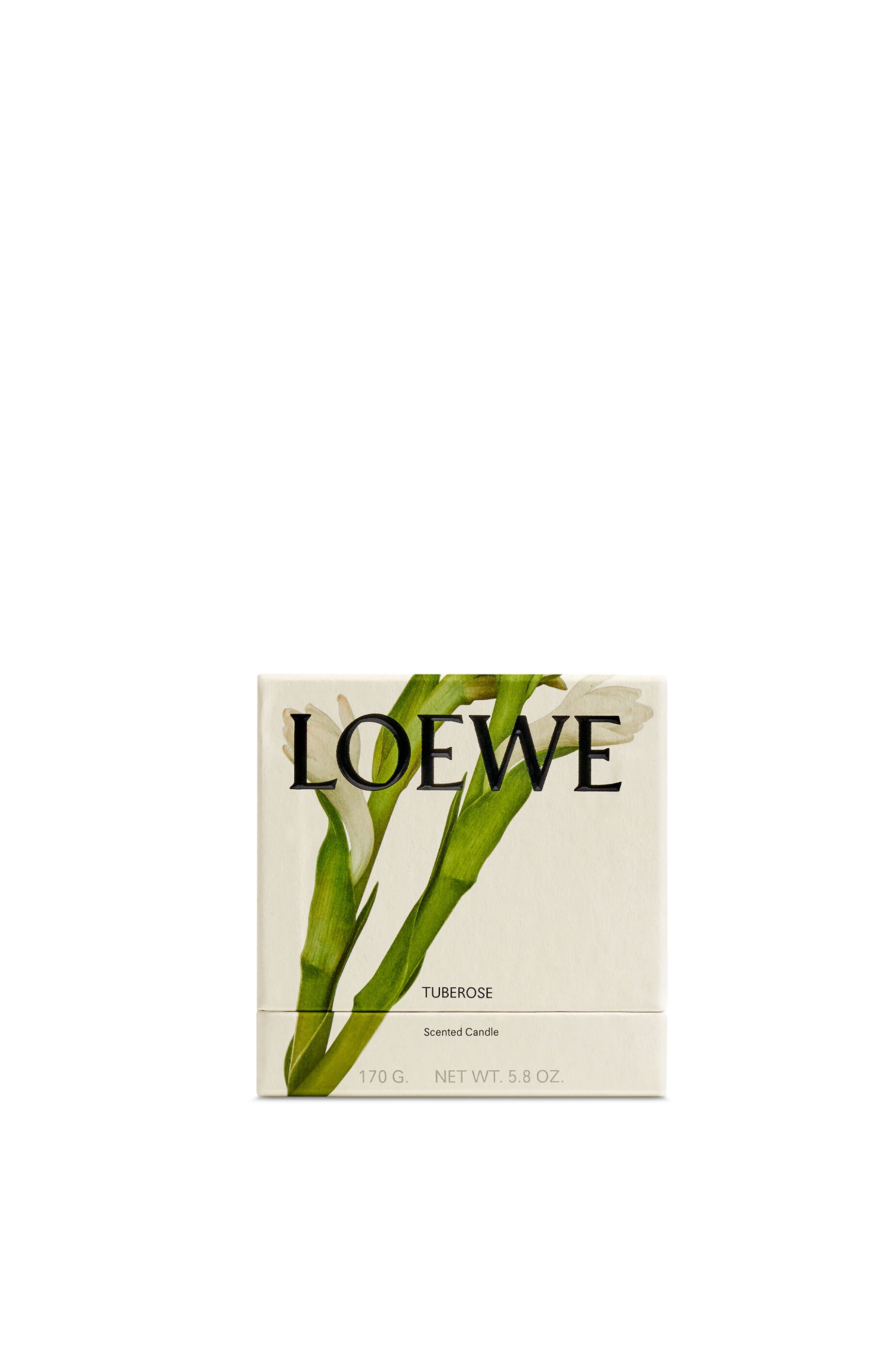 チューベローズ フレグランスキャンドル ホワイト/アイボリー - LOEWE