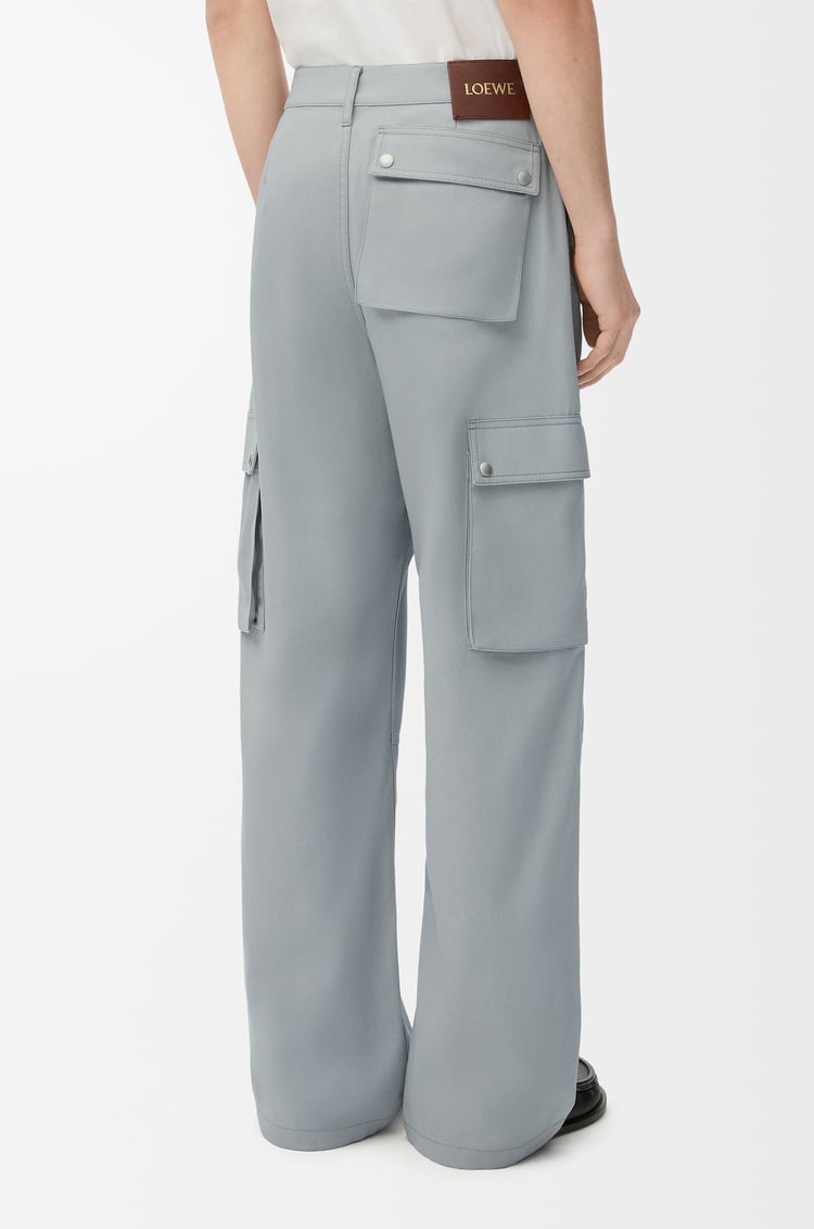 LOEWE Pantalón cargo en algodón Gris Claro