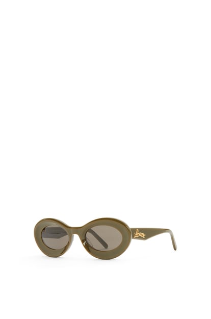LOEWE Loop sunglasses in acetate Shiny Khaki plp_rd