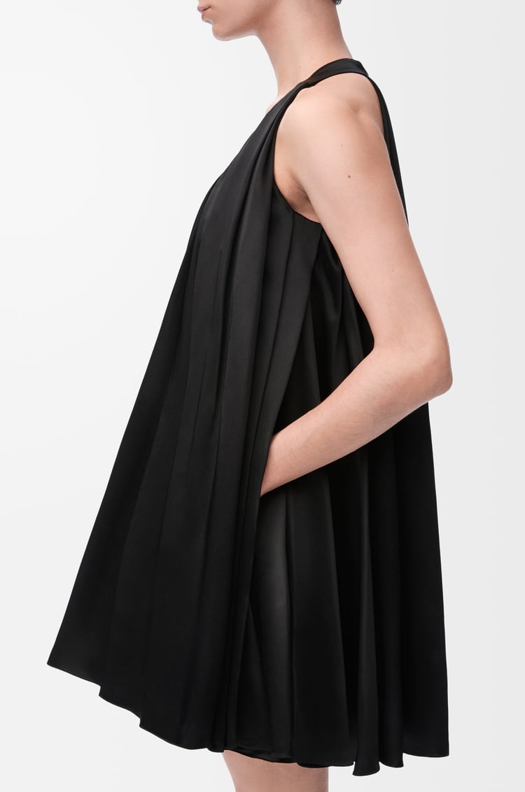 LOEWE Robe trapèze en viscose Noir
