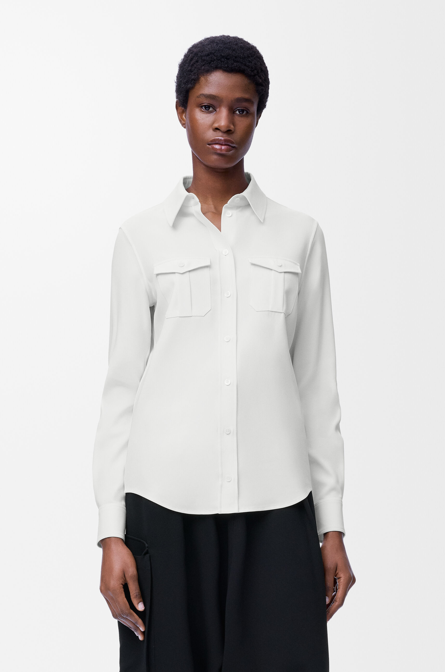 シャツ（ストレッチレーヨンブレンド） ホワイト - LOEWE