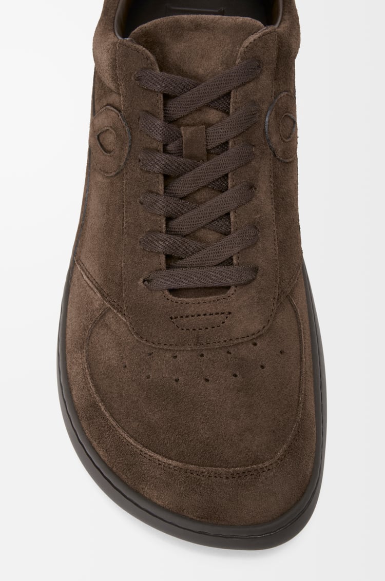 LOEWE Jambo sneaker in suede calfskin Dark Brown