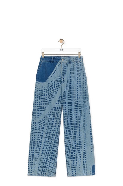 LOEWE Baggy jeans in denim 淺藍色/白色 plp_rd