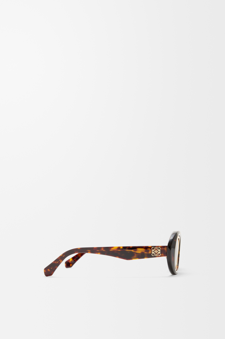 LOEWE Mini Anagram Oval sunglasses Havana