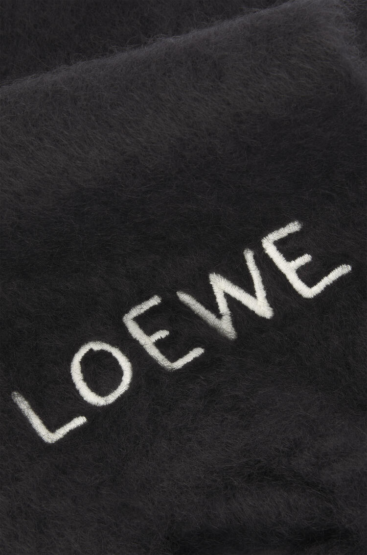 LOEWE LOEWE scarf in mohair Black pdp_rd