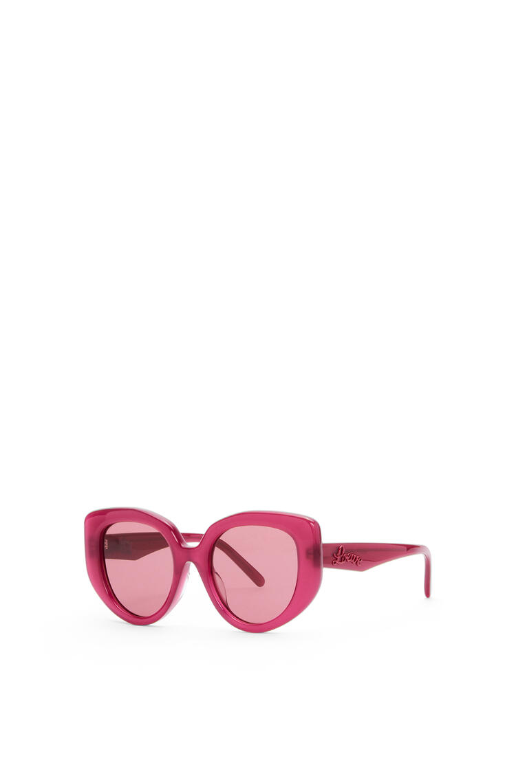 LOEWE Butterfly sunglasses in acetate Cherry