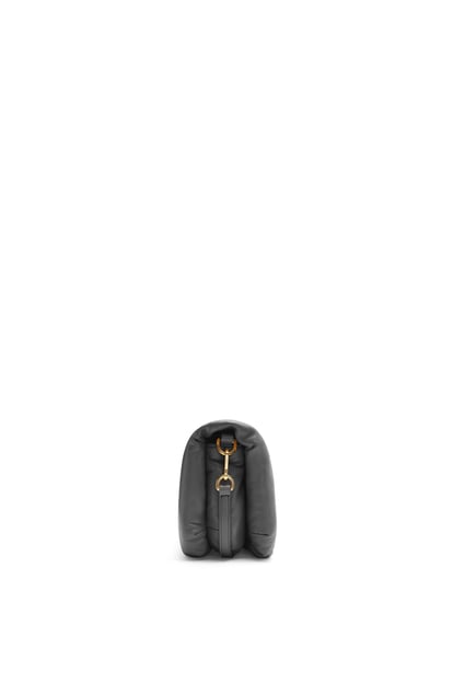 LOEWE Mini Puffer Goya bag in shiny nappa lambskin Black plp_rd