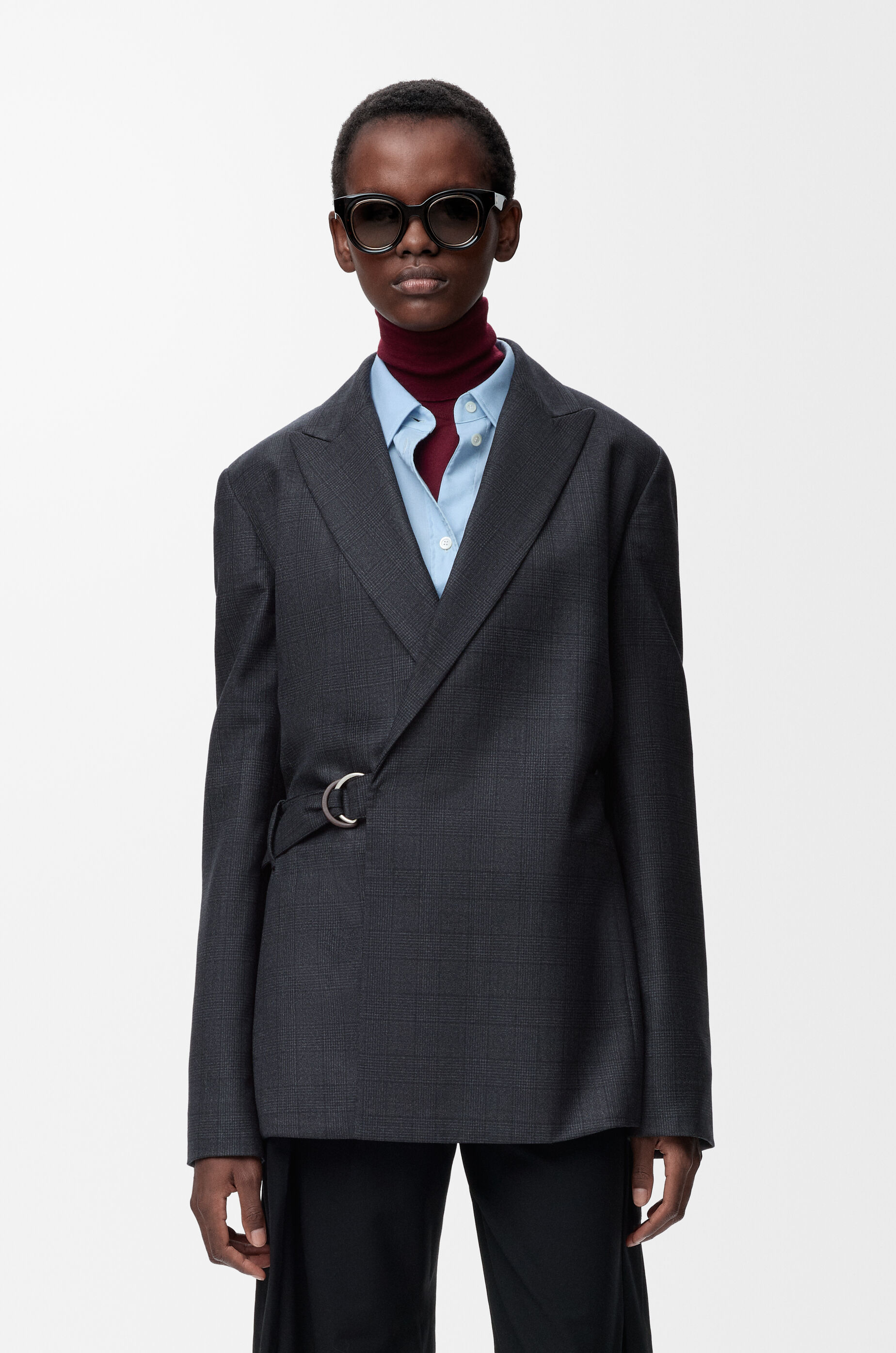 ドレープ ジャケット（ウール） グレー - LOEWE