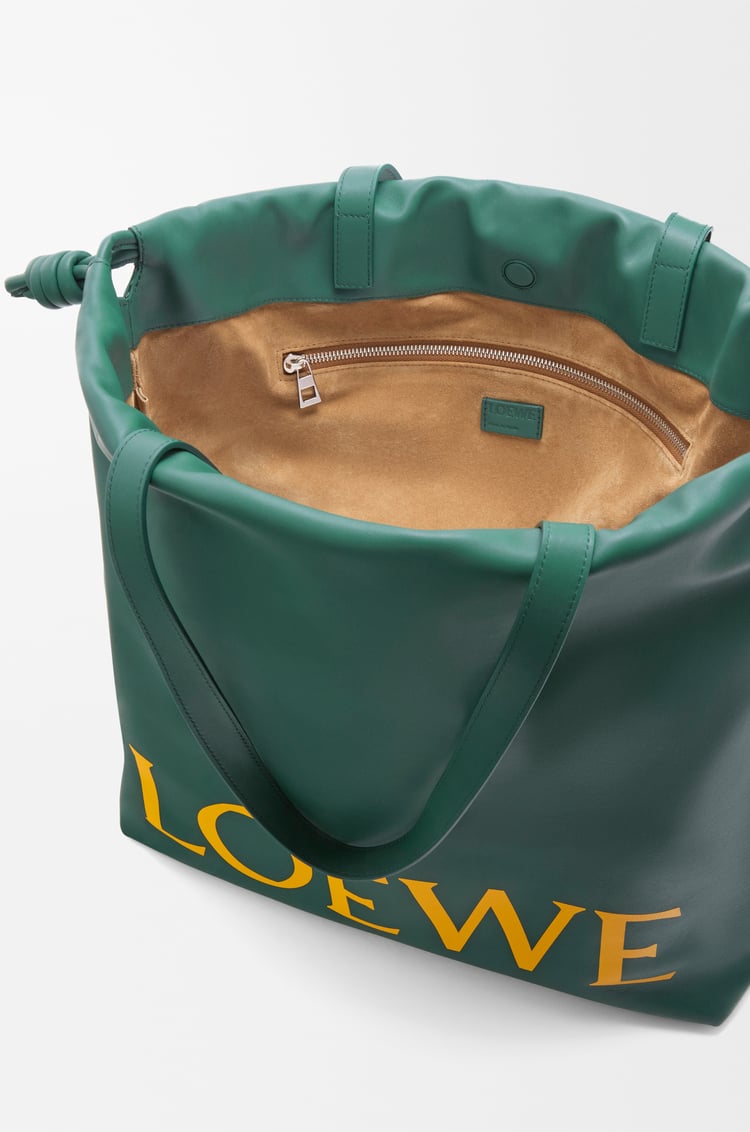 LOEWE フラメンコ ロゴトート（ナパ カーフ） エバーグリーン