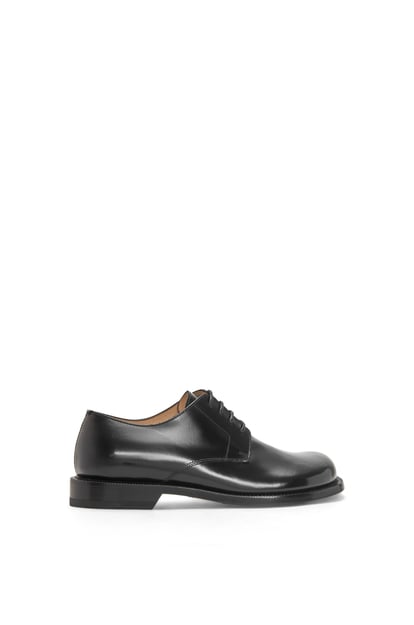 LOEWE Campo derby shoe in brushed calfskin 黑色